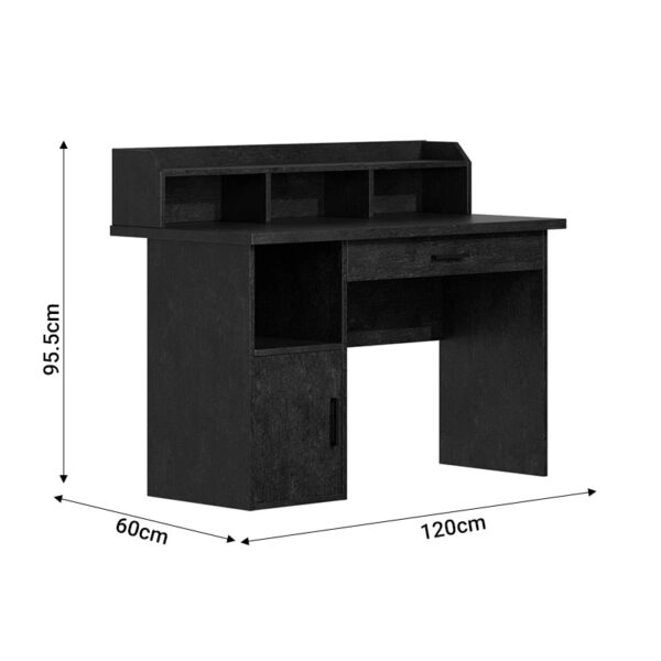 Γραφείο εργασίας Workie  zebrano mdf 120x60x95.5εκ