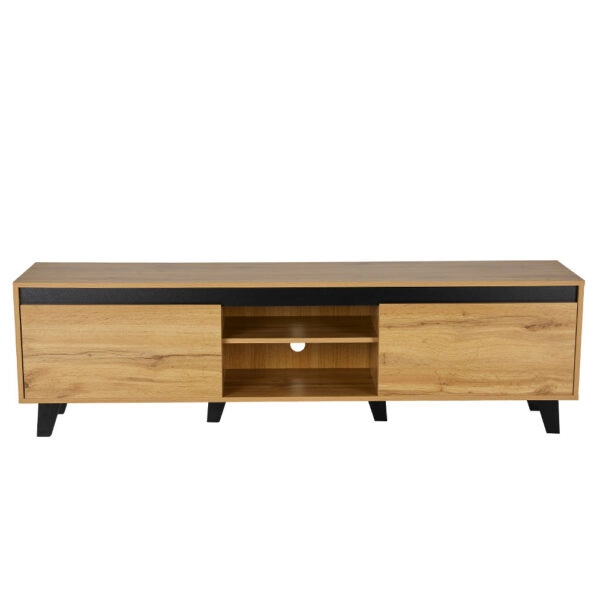 ARABICA TV STAND SONOMA ΜΑΥΡΟ 170x38xH49cm