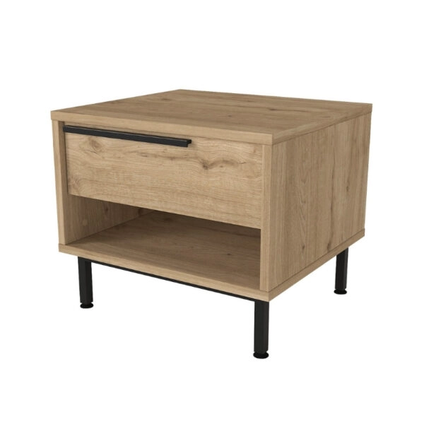 Κομοδίνο Suzy  χρώμα sapphire oak 50x45x41,6εκ.