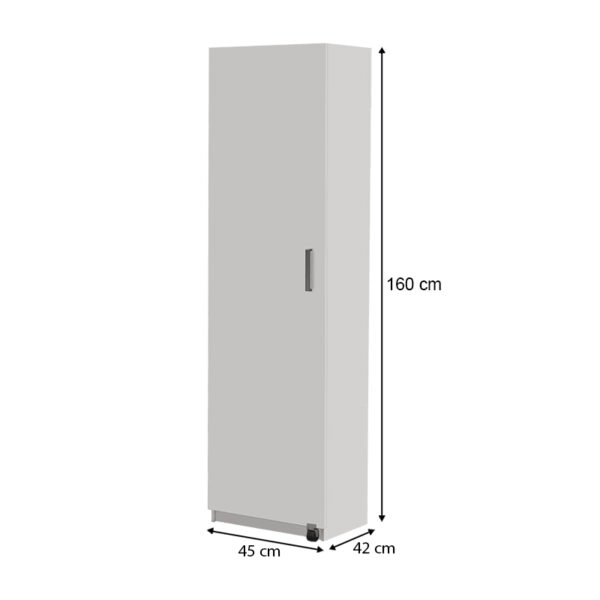 Ντουλάπι κουζίνας Giza  χρώμα λευκό 45x42x160εκ.