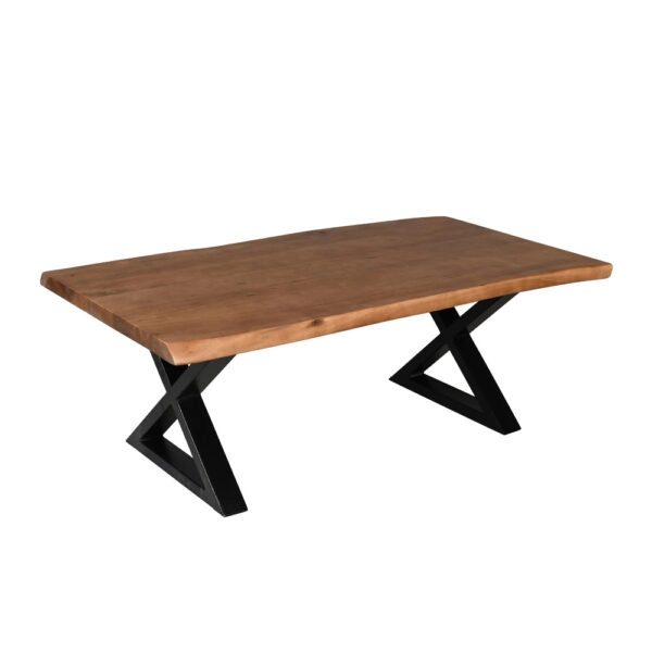 MINGLE COFFEE TABLE ΦΥΣΙΚΟ ΜΑΥΡΟ 115x60xH42cm