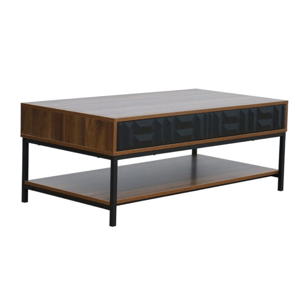 ZUMA COFFEE TABLE ΚΑΡΥΔΙ ΜΑΥΡΟ 111,5x60xH44cm