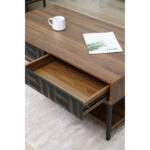 ZUMA COFFEE TABLE ΚΑΡΥΔΙ ΜΑΥΡΟ 111,5x60xH44cm