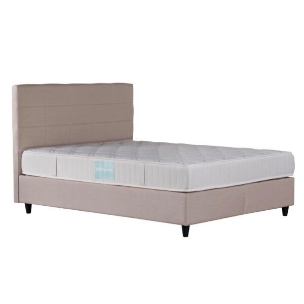 DEAL SET ΚΡΕΒΑΤΙ ΜΕ ΑΠΟΘΗΚ. ΧΩΡΟ ΚΑΙ ΣΤΡΩΜΑ BEIGE 14-753 210x162xH120cm