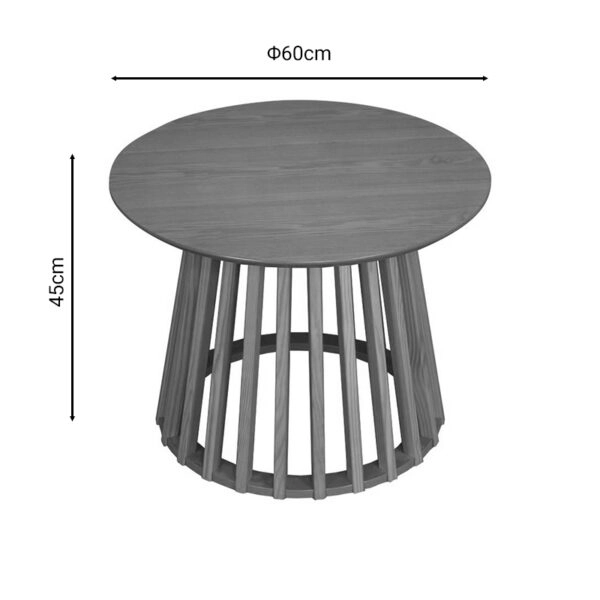 Τραπέζι σαλονιού Domonic  φυσικό Φ60x45εκ