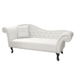 ΑΝΑΚΛΙΝΔΡΟ T.CHESTERFIELD  HM3007.02 PU ΛΕΥΚΟ ΑΡ. ΜΠΡΑΤΣΟ 190x61x84Yεκ.