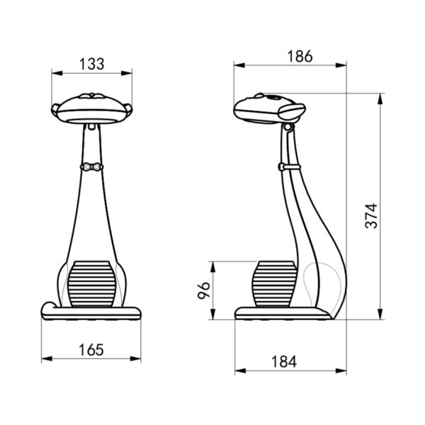 ΠΑΙΔΙΚΟ ΦΩΤΙΣΤΙΚΟ ΓΡΑΦΕΙΟΥ LED BADOO ΓΑΤΑ HM4457.01 ΛΕΥΚΟ ABS-ΜΕ ΜΟΛΥΒΟΘΗΚΗ