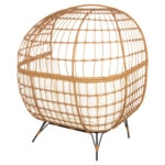 ΠΟΛΥΘΡΟΝΑ ΦΩΛΙΑ MIAMI 2 ΑΤΟΜΩΝ ΤΥΠΟΥ RATTAN HM5870.11 132.5x90x154Υεκ