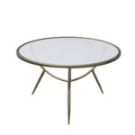 VERO COFFEE TABLE ΔΙΑΦΑΝΟ ΧΡΥΣΟ 75x75xH49,5cm