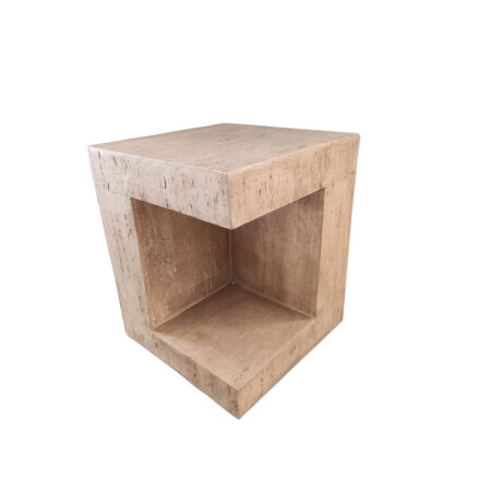 PYRAMIS SIDE TABLE BEIGE 38,5x38,5xH46cm