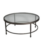 GRANAZ COFFEE TABLE ΜΑΥΡΟ ΜΑΥΡΟ 100x100xH42,5cm