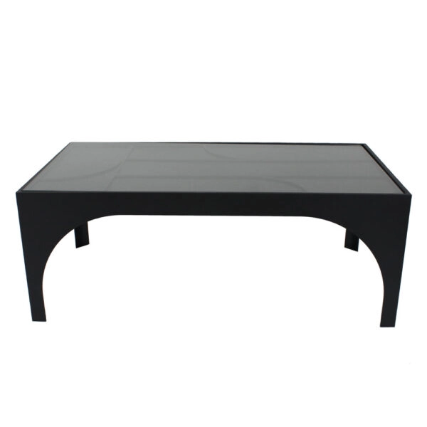 ARCHES COFFEE TABLE ΜΑΥΡΟ ΜΑΤ 100x55xH38cm