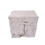 ZEUS SIDE TABLE ΓΚΡΙ 51x40,5xH46cm