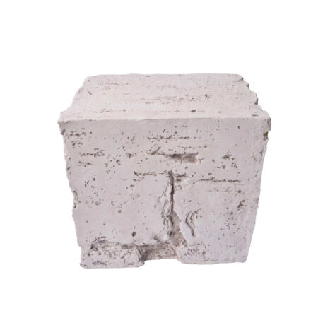 ZEUS SIDE TABLE ΓΚΡΙ 51x40,5xH46cm