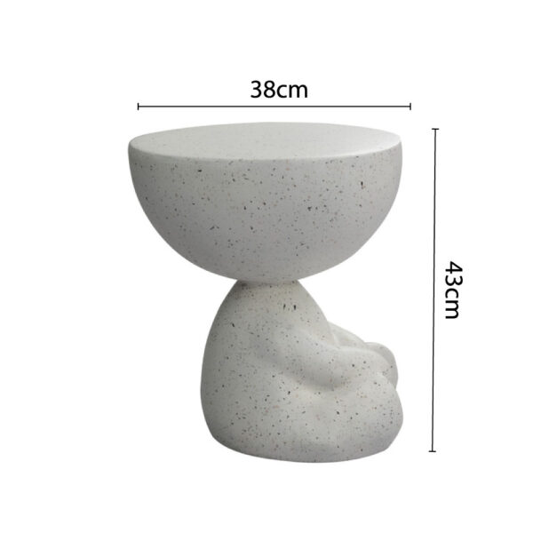 BEAR SIDE TABLE TERRAZZO 38x38xH43cm