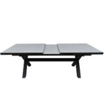 SORPRESA ΤΡΑΠΕΖΙ TERRAZZO ΓΚΡΙ ΣΚΟΥΡΟ 202x101xH77cm