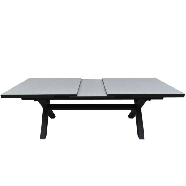 SORPRESA ΤΡΑΠΕΖΙ TERRAZZO ΓΚΡΙ ΣΚΟΥΡΟ 202x101xH77cm
