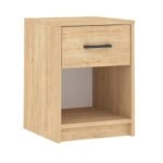 Κομοδίνο Scoty Megapap χρώμα sapphire oak 40,2x35,3x55εκ.