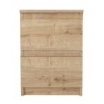 Κομοδίνο Breve Megapap χρώμα sapphire oak 39,8x41,8x55εκ.