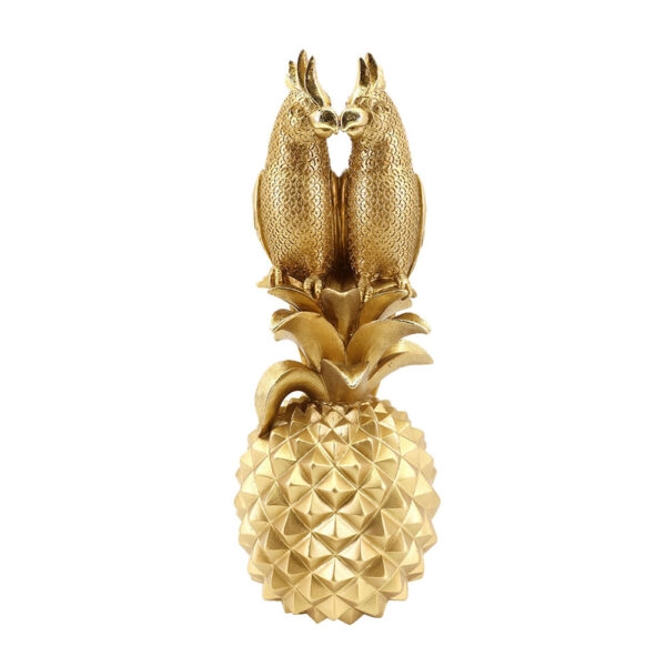 SAMGAI ANANAS DECO ΠΑΠΑΓΑΛΟΣ POLYRESIN ΧΡΥΣΟ 12,9x13,5xH33,1cm