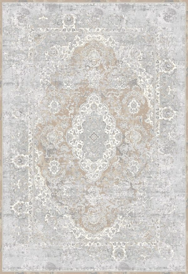 ΧΑΛΙ LUXURIOUS SILK 5991 GREY BEIGE - 240cm x 340cm