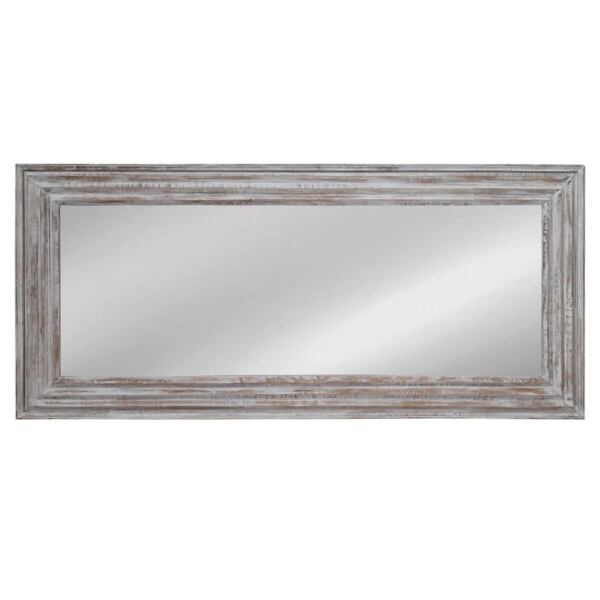 Artekko Mirroki Ξύλινος Λευκός Καθρέπτης Τοίχου (160x70)cm