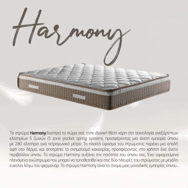 HARMONY ΚΡΕΒΑΤΙ ΜΕ ΑΠΟΘΗΚ. ΧΩΡΟ ΚΑΙ ΣΤΡΩΜΑ MUSHROOM 05-780 207x174xH126,5cm