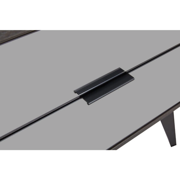 SPECCHIO ΚΟΜΟΔΙΝΟ 2ΣΥΡΤΑΡΙΑ ΜΑΥΡΟ OAK ΚΑΘΡΕΠΤΗΣ 58x39xH55cm