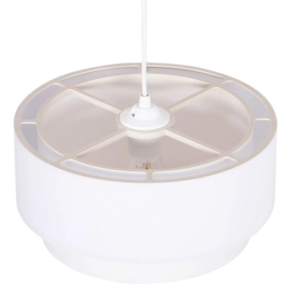 ΦΩΤΙΣΤΙΚΟ ΟΡΟΦΗΣ ΚΥΛΙΝΔΡΙΚΟ KRIKS HM4707.01 PVC ΣΕ ΛΕΥΚΟ Φ30x70Υεκ.