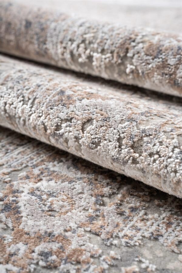 ΧΑΛΙ LUXURIOUS SILK 5989 GREY BEIGE - 160cm x 230cm