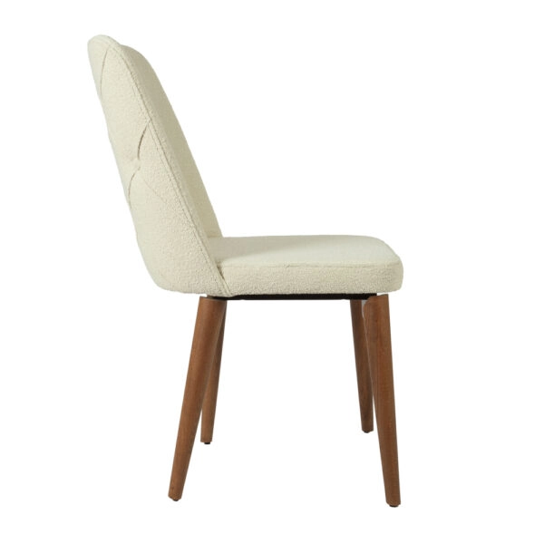 LOTUS CHAİR  WALNUT LİGHT LEGS  MAZZ FABRİC  SALONA V 24