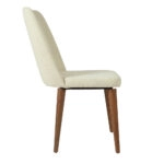 MİLANO CHAİR  WALNUT LİGHT  LEGS  MAZZ FABRİC SALONA V 24