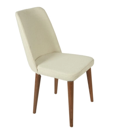 MİLANO CHAİR  WALNUT LİGHT  LEGS  MAZZ FABRİC SALONA V 24