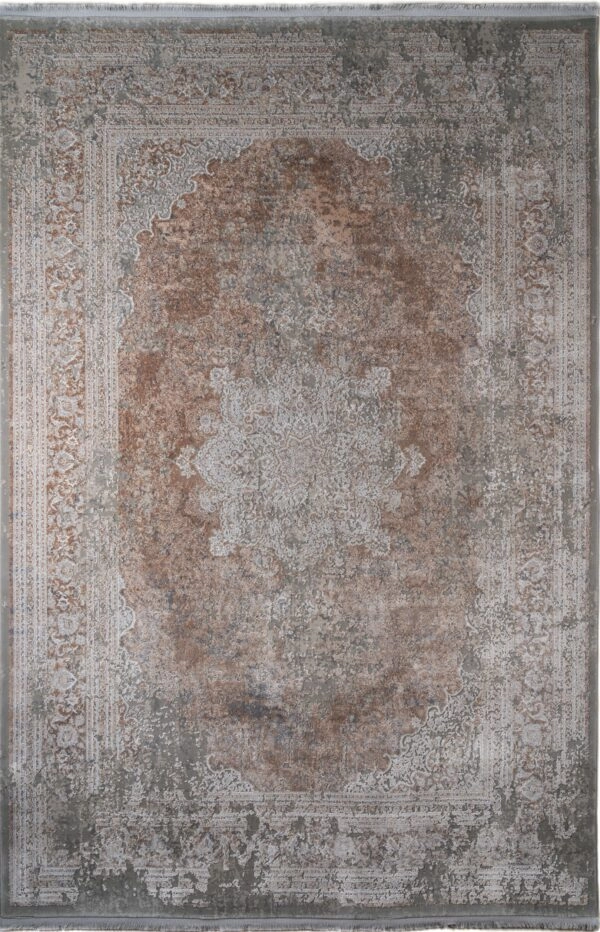 ΧΑΛΙ LUXURIOUS SILK 5989 GREY BEIGE - 160cm x 230cm