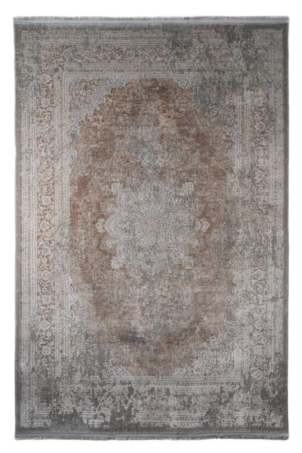 ΧΑΛΙ LUXURIOUS SILK 5989 GREY BEIGE - 160cm x 230cm