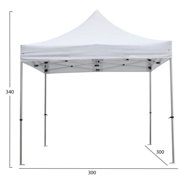 GAZEBO ΕΠΑΓΓΕΛΜΑΤΙΚΟ ΒΑΡΕΩΣ ΤΥΠΟΥ CRESSEN HM6305 ΠΤΥΣΣΟΜΕΝΟ ΑΛΟΥΜΙΝΙΟΥ 3x3x3,4Y