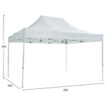 GAZEBO ΕΠΑΓΓΕΛΜΑΤΙΚΟ ΒΑΡΕΩΣ ΤΥΠΟΥ CRESSEN HM6306 ΠΤΥΣΣΟΜΕΝΟ ΑΛΟΥΜΙΝΙΟΥ 3x4,5x3,4Y