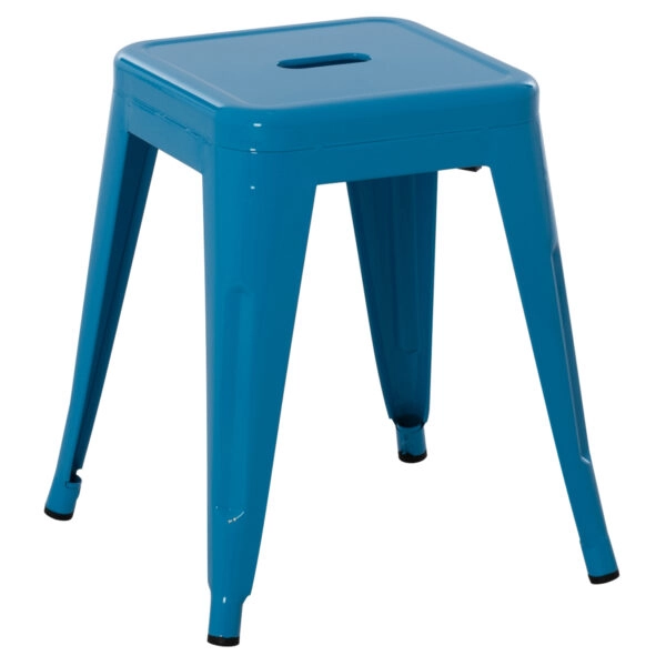 ΣΚΑΜΠΟ ΜΕΤΑΛΛΙΚΟ MELITA HM0096.48 ΣΕ ΜΠΛΕ ΧΡΩΜΑ 39x39x46Υεκ.