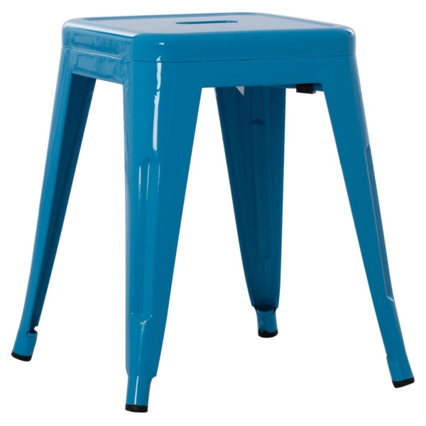 ΣΚΑΜΠΟ ΜΕΤΑΛΛΙΚΟ MELITA HM0096.48 ΣΕ ΜΠΛΕ ΧΡΩΜΑ 39x39x46Υεκ.
