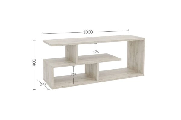 Έπιπλο TV Eden Λευκό 100x29.6x40cm