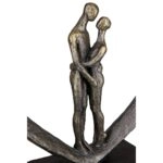 Γλυπτό Καρδιά "Love Tree" Couple Motif Πολυρεζίνη Μπρούντζινο PU 32X8x31.5cm