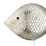 Stand Relief Fish Mango Wood Φυσικά Χρώματα 29X9X34Cm 29X9X34Cm