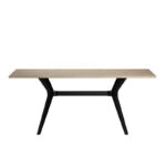Τραπέζι Luna Megapap χρώμα florida oak 181x90x75εκ.