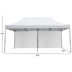 GAZEBO ΕΠΑΓΓΕΛΜΑΤΙΚΟ ΒΑΡΕΩΣ ΤΥΠΟΥ CRESSEN HM21099 ΠΤΥΣΣΟΜΕΝΟ ΑΛΟΥΜΙΝΙΟΥ 3x6x3,4Yμ