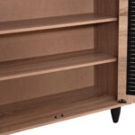 ΠΑΠΟΥΤΣΟΘΗΚΗ ΞΥΛΙΝΗ MCKENNA HM2266.02 ΣΕ ΧΡΩΜΑ SONAMA-ΜΑΥΡΟ 76,5x30x68,5Υεκ.