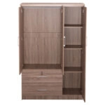 ΝΤΟΥΛΑΠΑ ΜΕ ΚΑΘΡΕΦΤΗ & ΣΥΡΤΑΡΙΑ JARRY HM2485.11 SONAMA OAK ΜΕΛΑΜΙΝΗ 119x48x183Υεκ