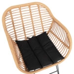 ΣΕΤ 7ΤΜΧ ALLEGRA WICKER ΜΕ ΤΡΑΠΕΖΙ 160X90X78Υ ΜΠΕΖ & ΜΑΥΡΟ ΧΡΩΜΑ HM10495