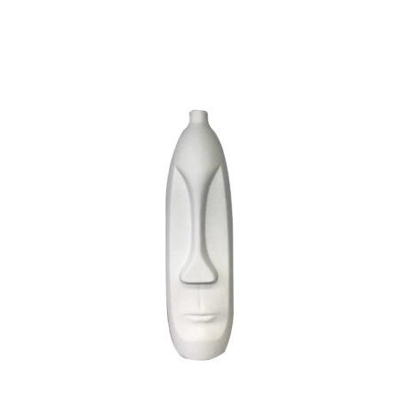BARIK WHITE ΒΑΖΟ 9x9x29 POLYRESIN ΛΕΥΚΟ