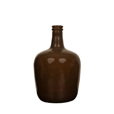 CRUSHED CARAMEL ΜΠΟΥΚΑΛΑ 21x21x37 ΑΝΑΚΥΚΛΩΜΕΝΟ ΓΥΑΛΙ CARAMEL