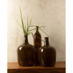 CRUSHED CARAMEL ΜΠΟΥΚΑΛΑ 21x21x37 ΑΝΑΚΥΚΛΩΜΕΝΟ ΓΥΑΛΙ CARAMEL